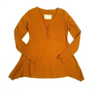 Anthroplogie Maeve‎ Eliza Henley Babydoll Tunic Shirt Top XS